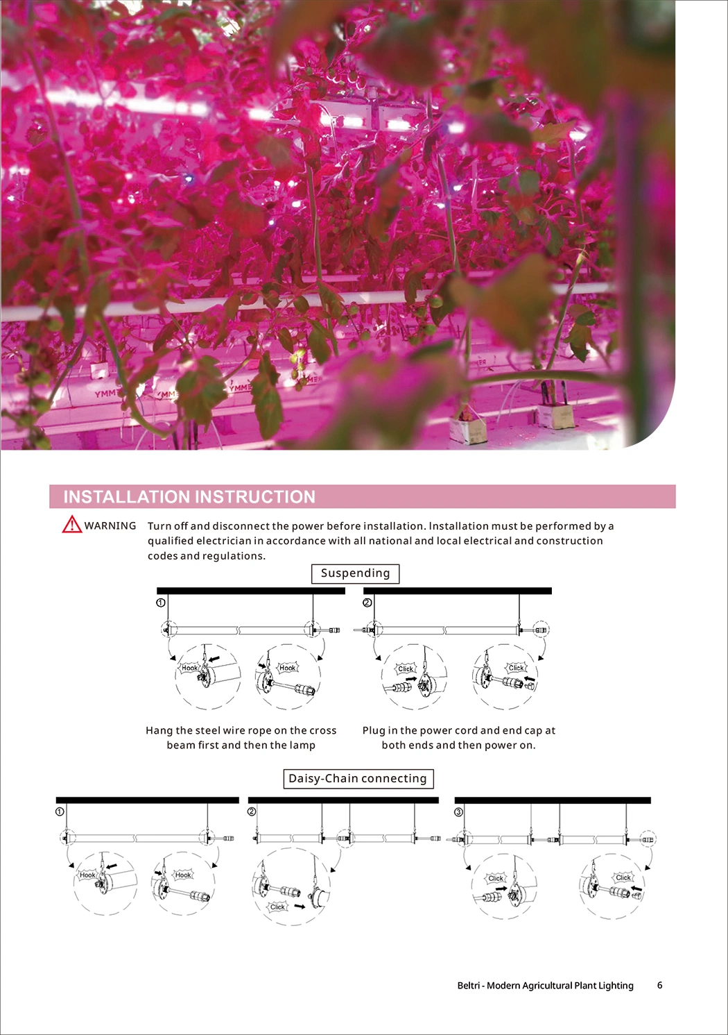 Ulight Horticulture Interlighting Best 100W LED Grow Light for Greenhouse