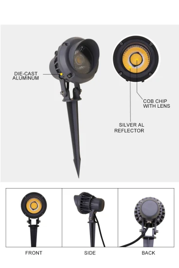 Fabrikpreise IP65 Außenbeleuchtung Gartenleuchten LED-Strahler Baumlandschaft Weg Hof Auffahrt Spike-Licht